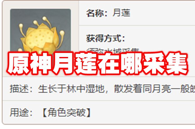 原神月莲在哪采集