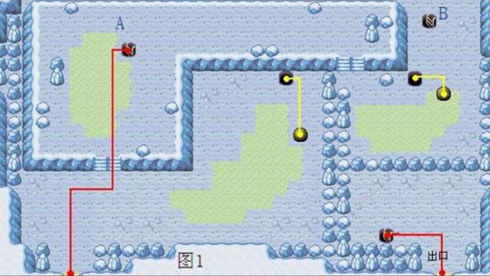 口袋妖怪叶绿版双子岛急冻鸟路线图